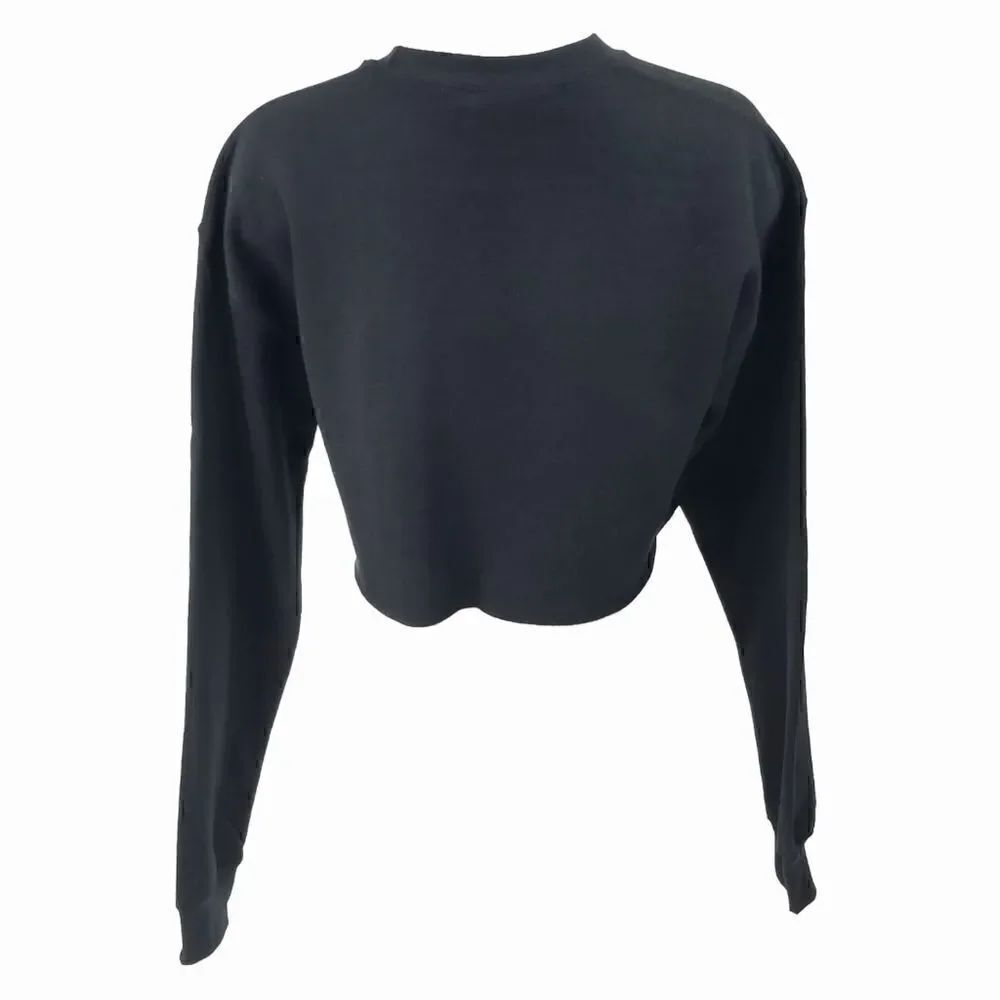 SAN FRANCISCO GIANTS Double Script Retro "Cropped" Crop Top Pullover Sweatshirt - Picture 5 of 6
